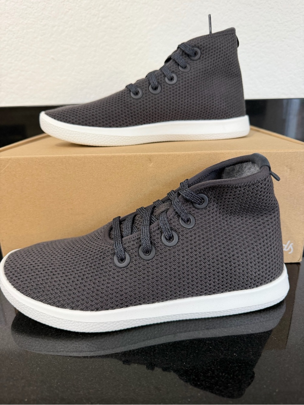 Allbirds Tree Topper Kauri Gray High Top Sneakers Women’s 7 NIB